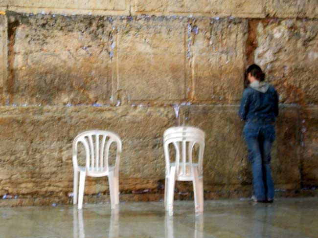 Jérusalem, prière au Mur des Lamentations