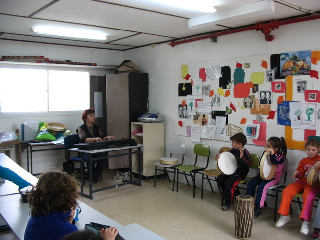 Dans l'école de NSWAS, une classe de musique